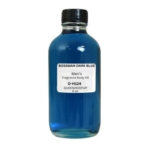 Bossman Dark Blue (Men) Body Oil 4 oz Fragrance All Natural Pure Uncut Scent